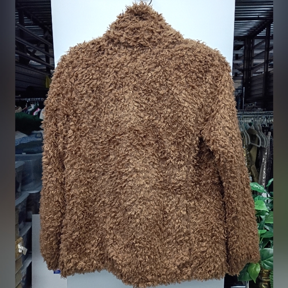 H&M Brown Faux Fur Jacket - Picture 2 of 5